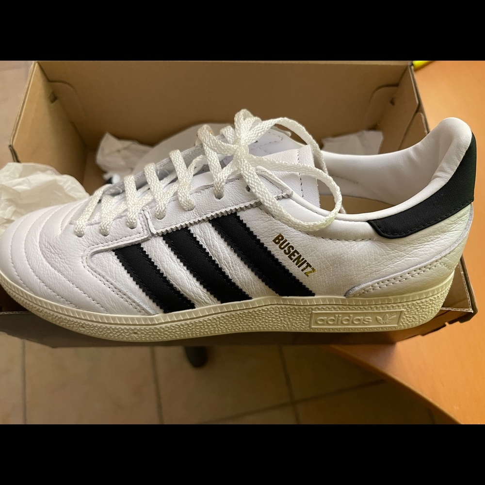 Adidas original Busenitz Vintage Sneaker Men size 7 black white